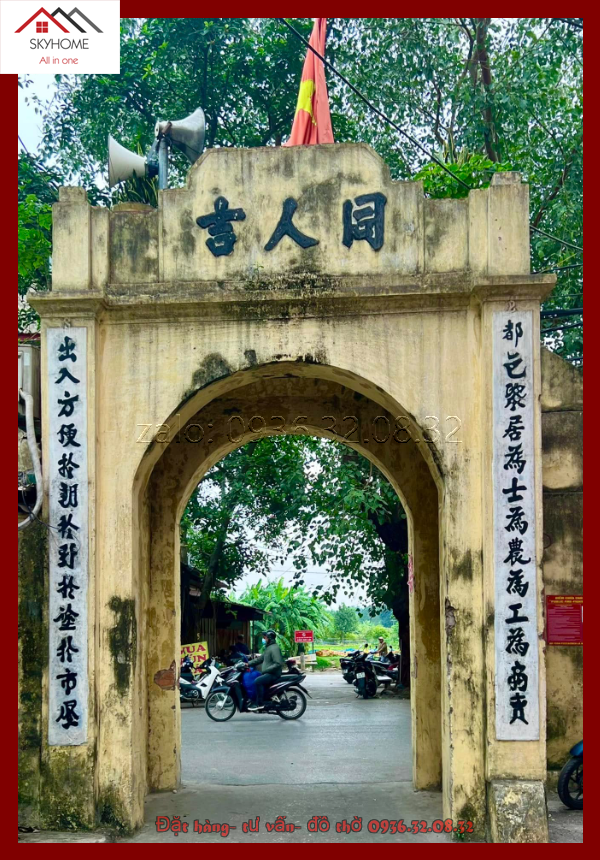 Câu đối cổng làng văn hoá Ích Vịnh Thanh Trì HN